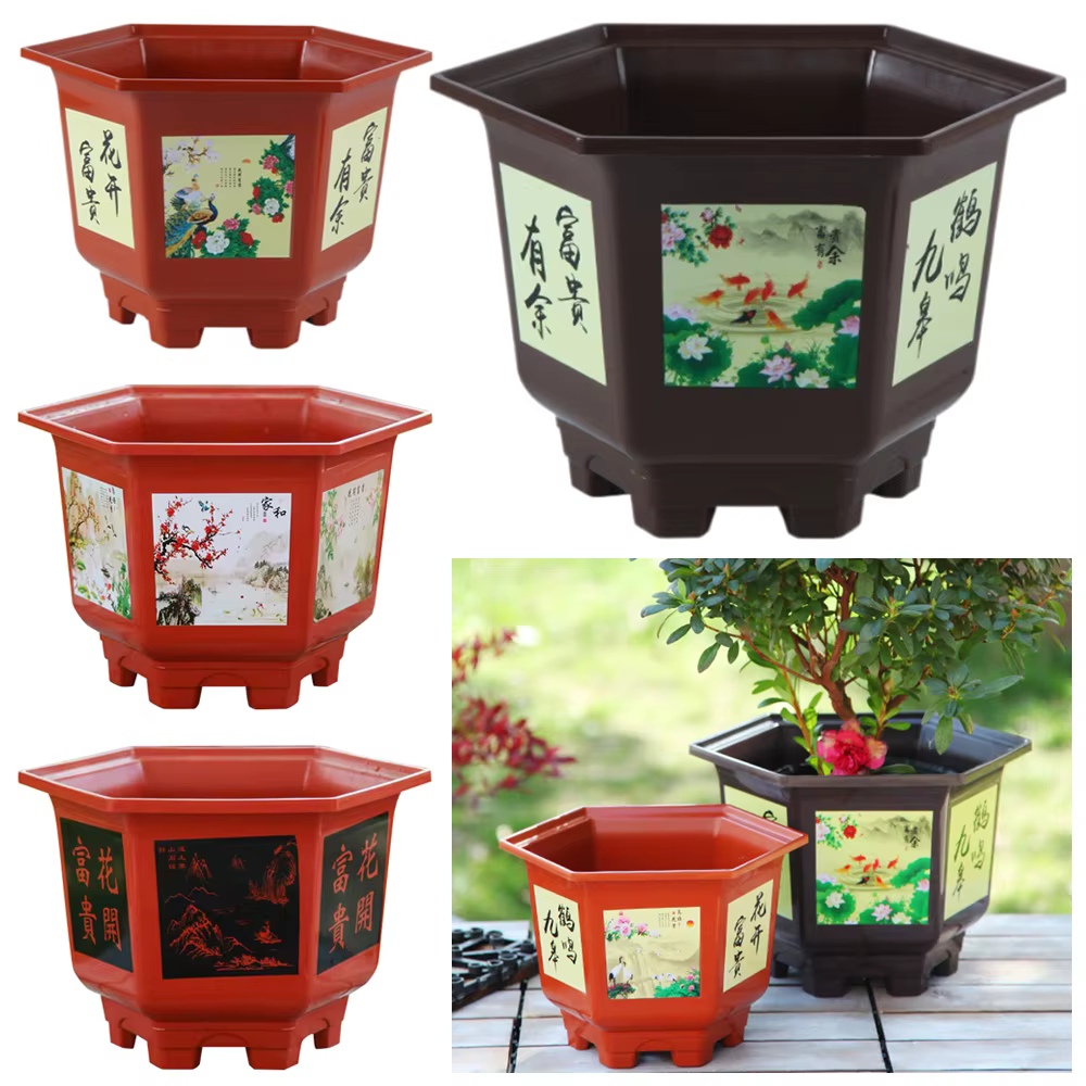 Pot de fleur en plastique durable