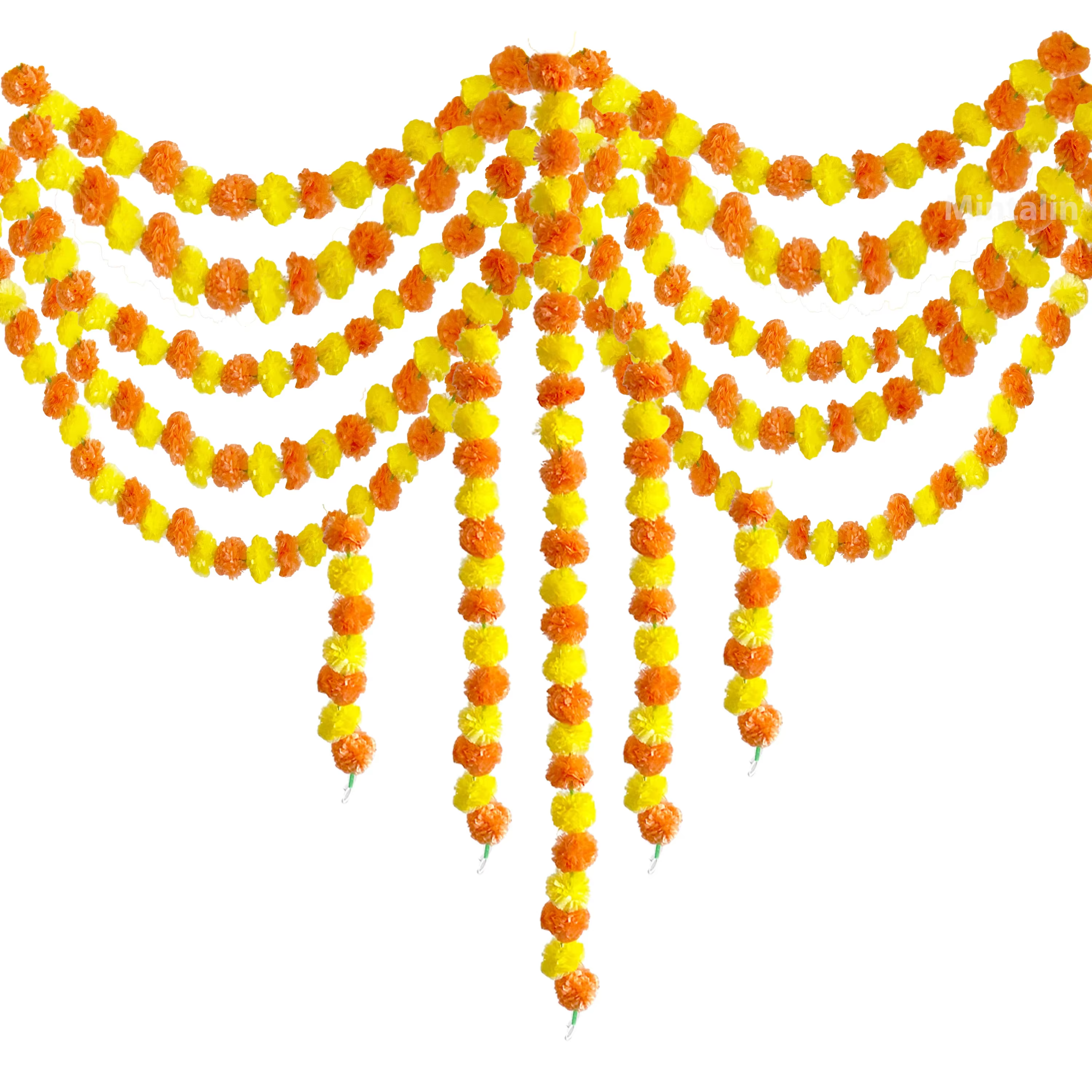 Guirlande de fleurs de souci avec fleurs зo