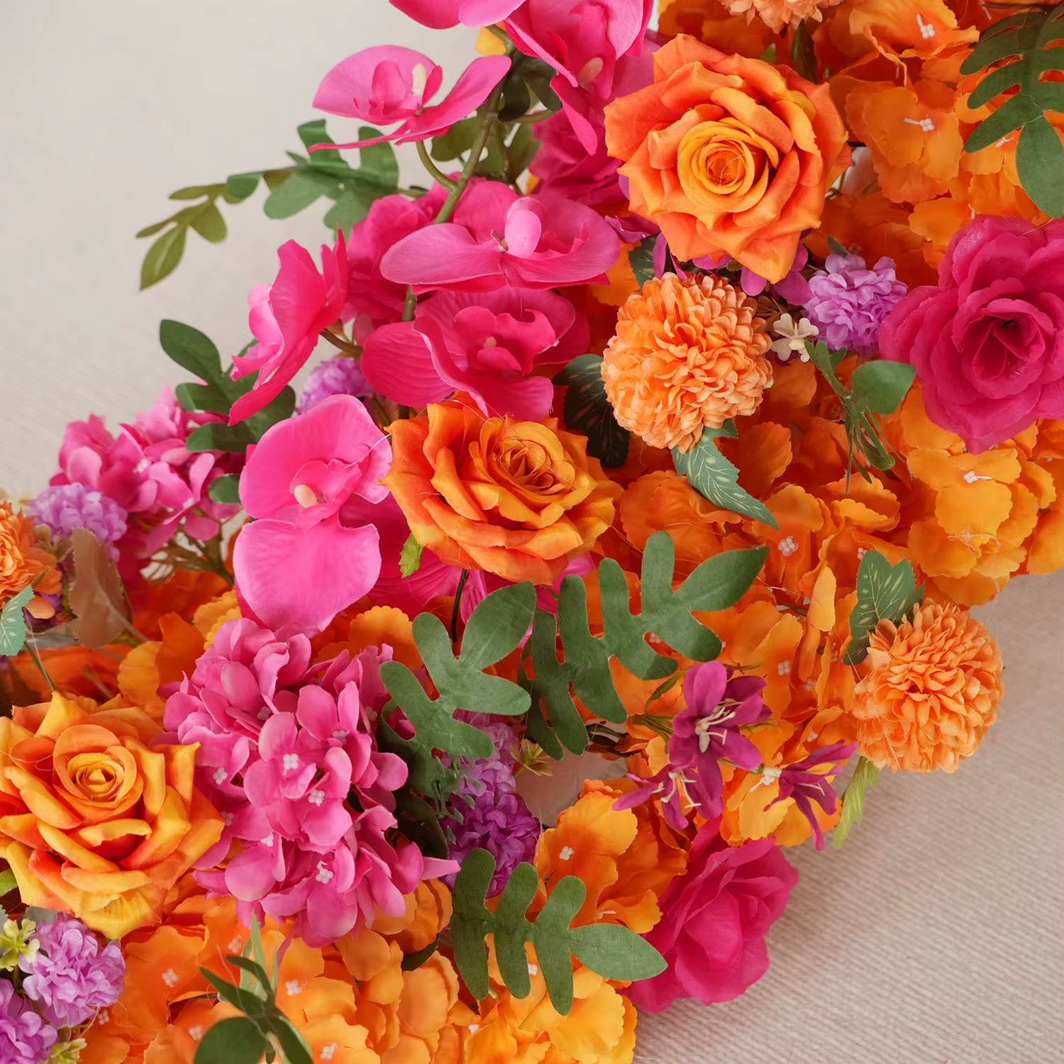 Uflower 50/100 cm fleur artificielle rangée pivoine chemin Table pièce maîtresse décoration de mariage mélange fleurs toile de fond arches décor
