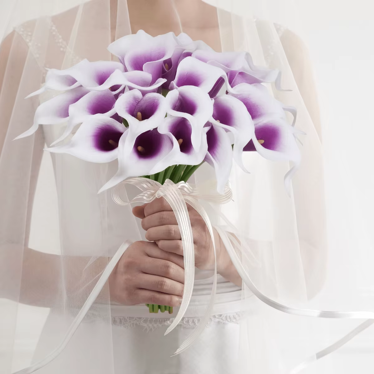 Bouquet de fleurs artificielles Calla Lily