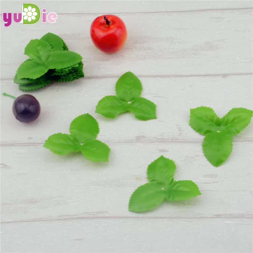 InjGreen-Feuilles Artificielles Faux Cuir oral elu pour Décoration de Mariage