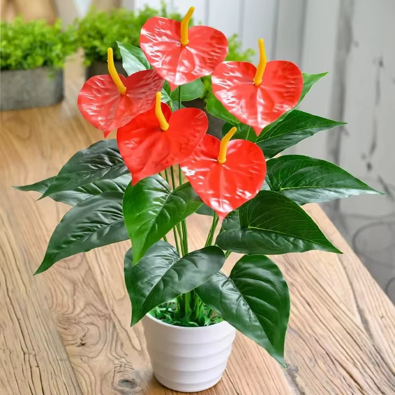 Plantes artificielles en plastique