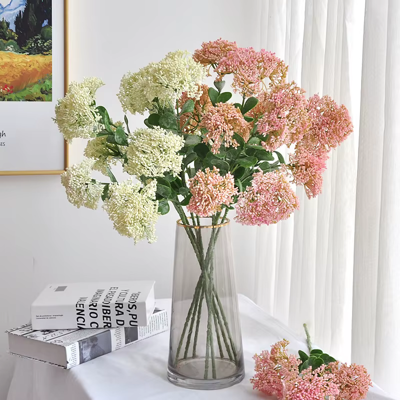 Fruits d'hortensia artificiels 58CM