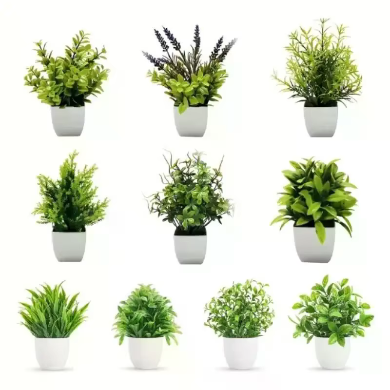 Plantes artificielles avec feuillage réaliste et sans entretien