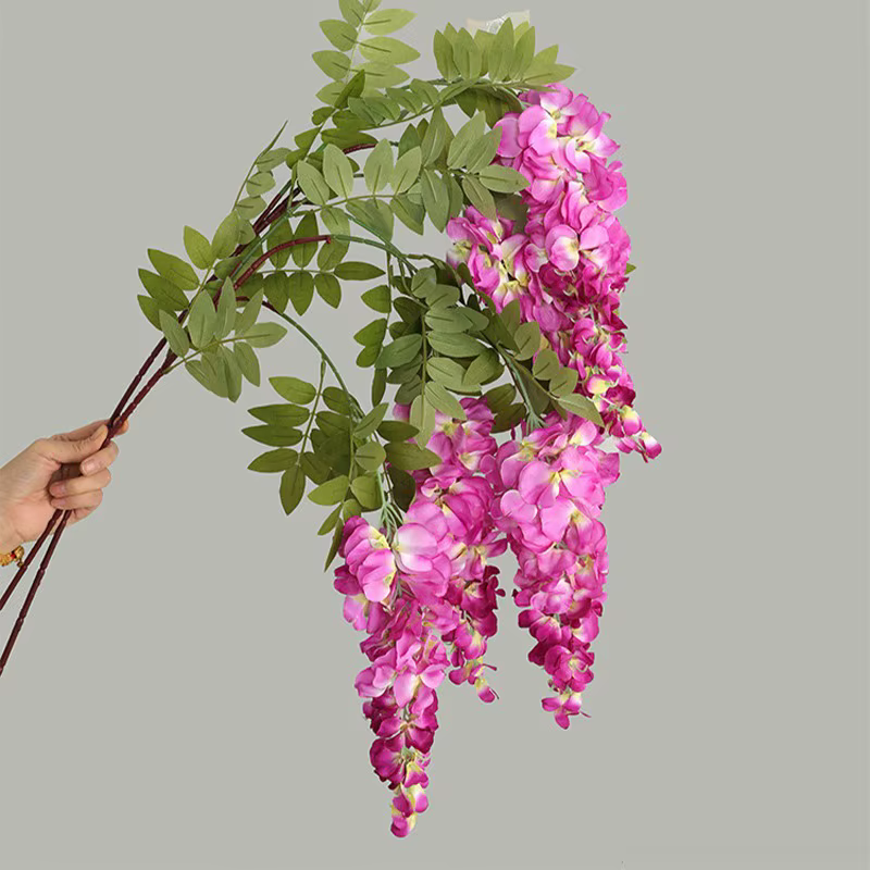 Tenture murale de fleurs de glycine