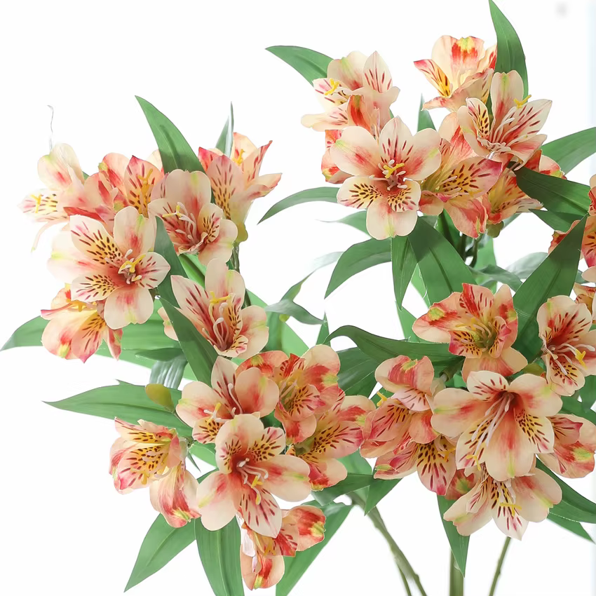 1 pièces 78 cm haute qualité artificielle péruvienne lys Alstroemeria fleurs en soie mariage décor à la maison cadeau F1407