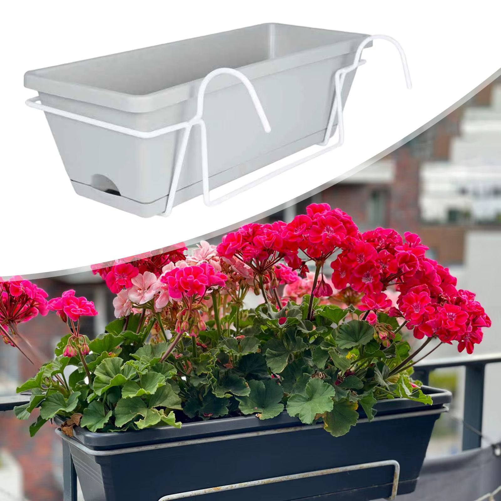 Boîte de support de plante de jardin de pot de fleur