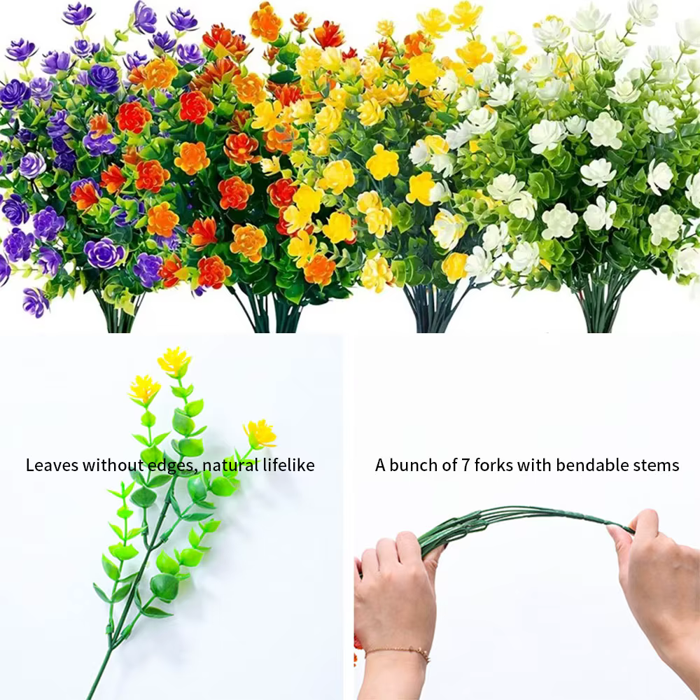 Fleurs artificielles pour décoration de jardin