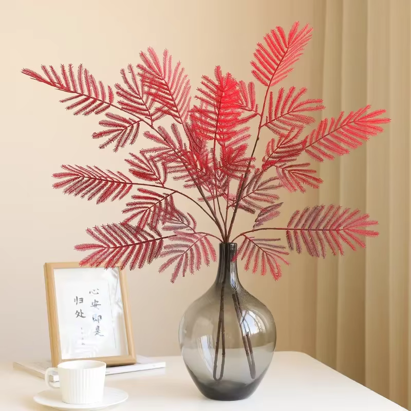 Plante de Mimosa Artificielle pour Centre Commercial Rustique