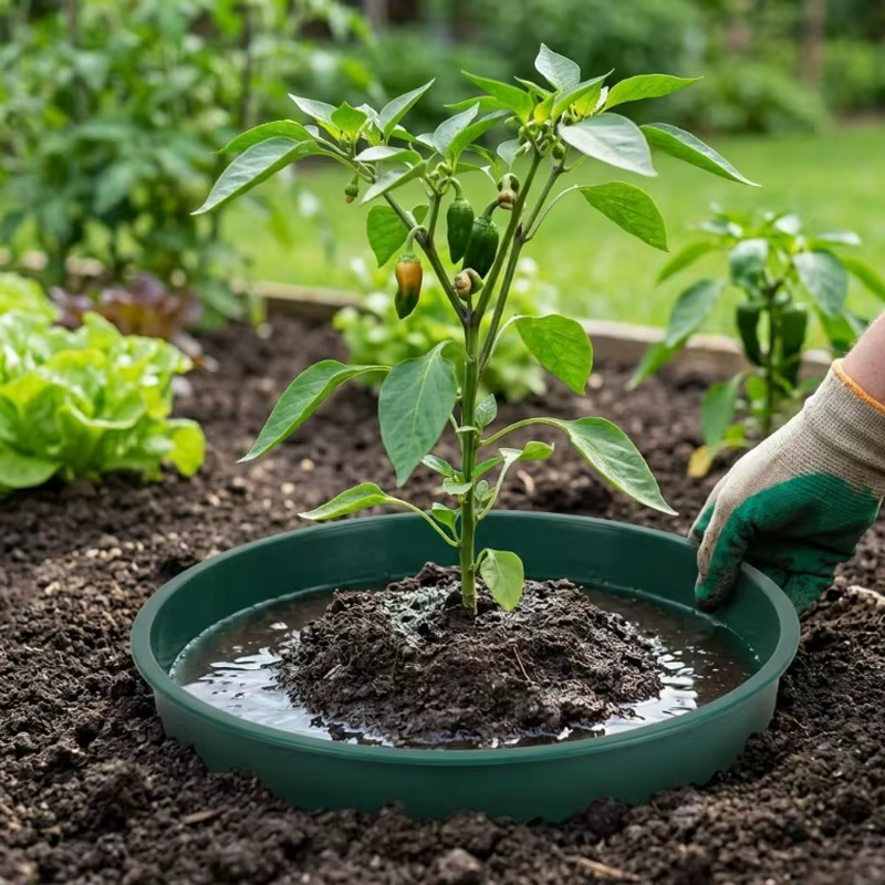Anneaux de plantation pour arrosage profond