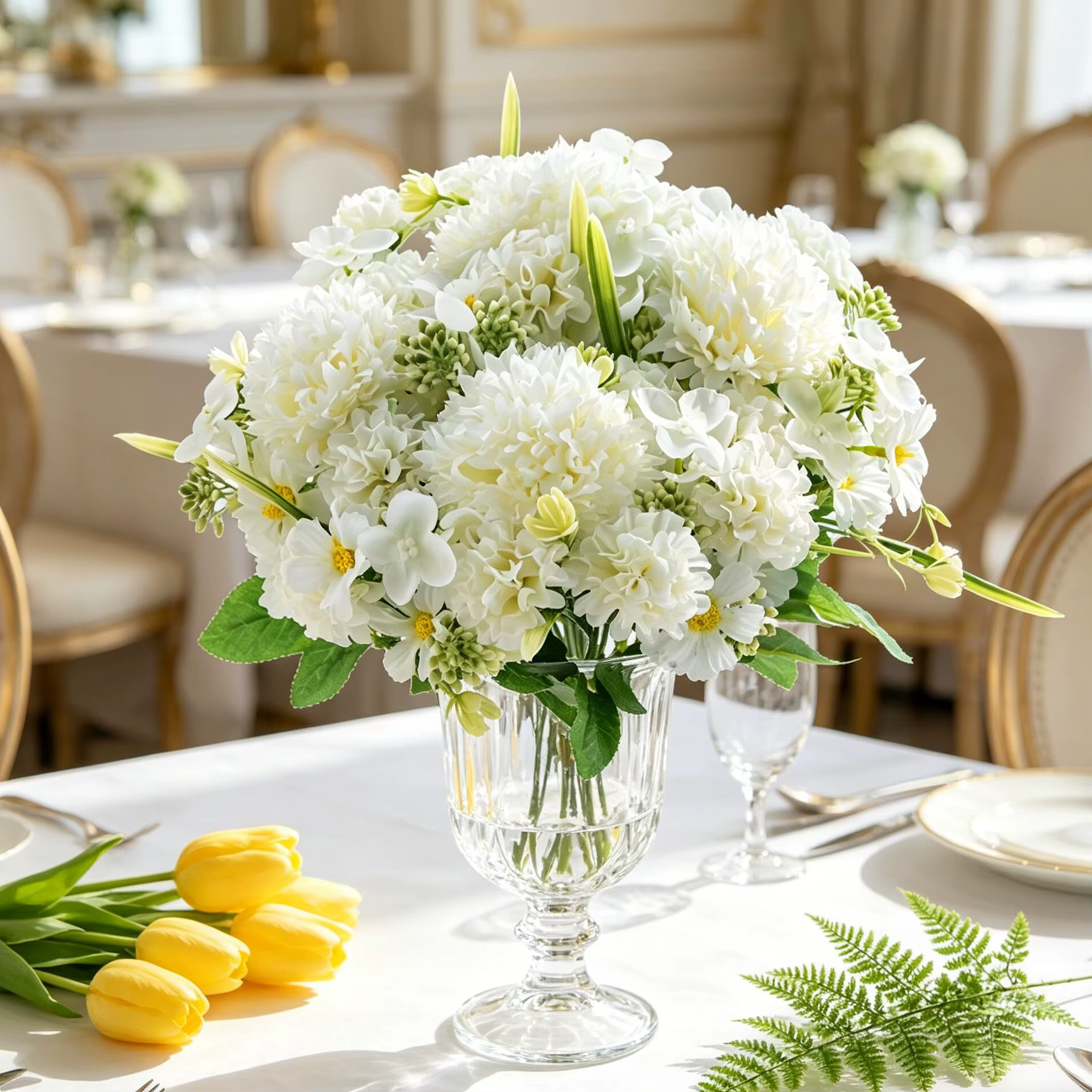 Fleurs artificielles en soie