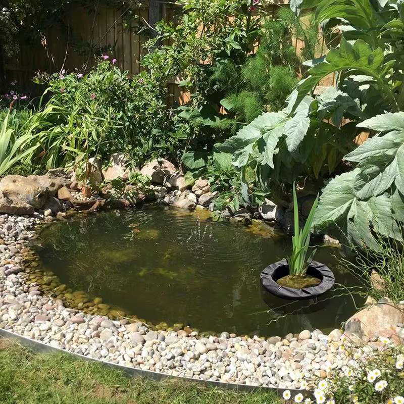 Jardinière d'étang flottant en tissu
