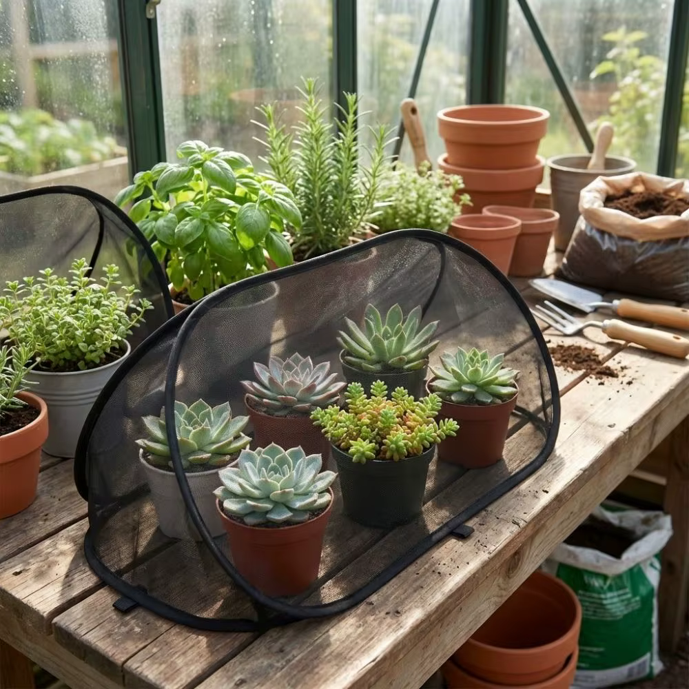 Filet de protection pliable pour plantes