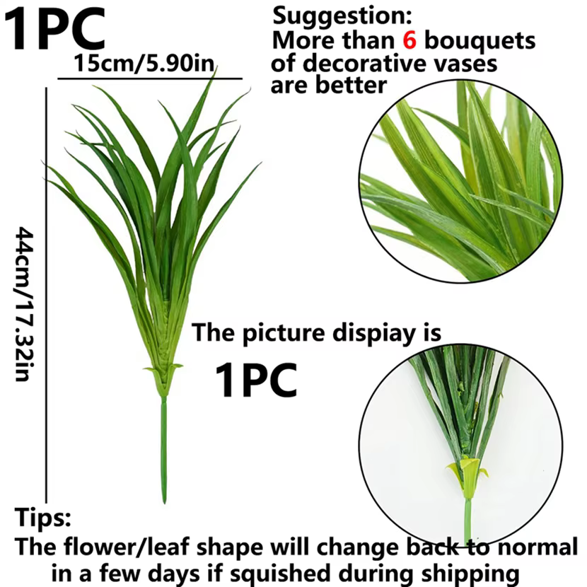 Plante artificielle, support d'herbe de printemps