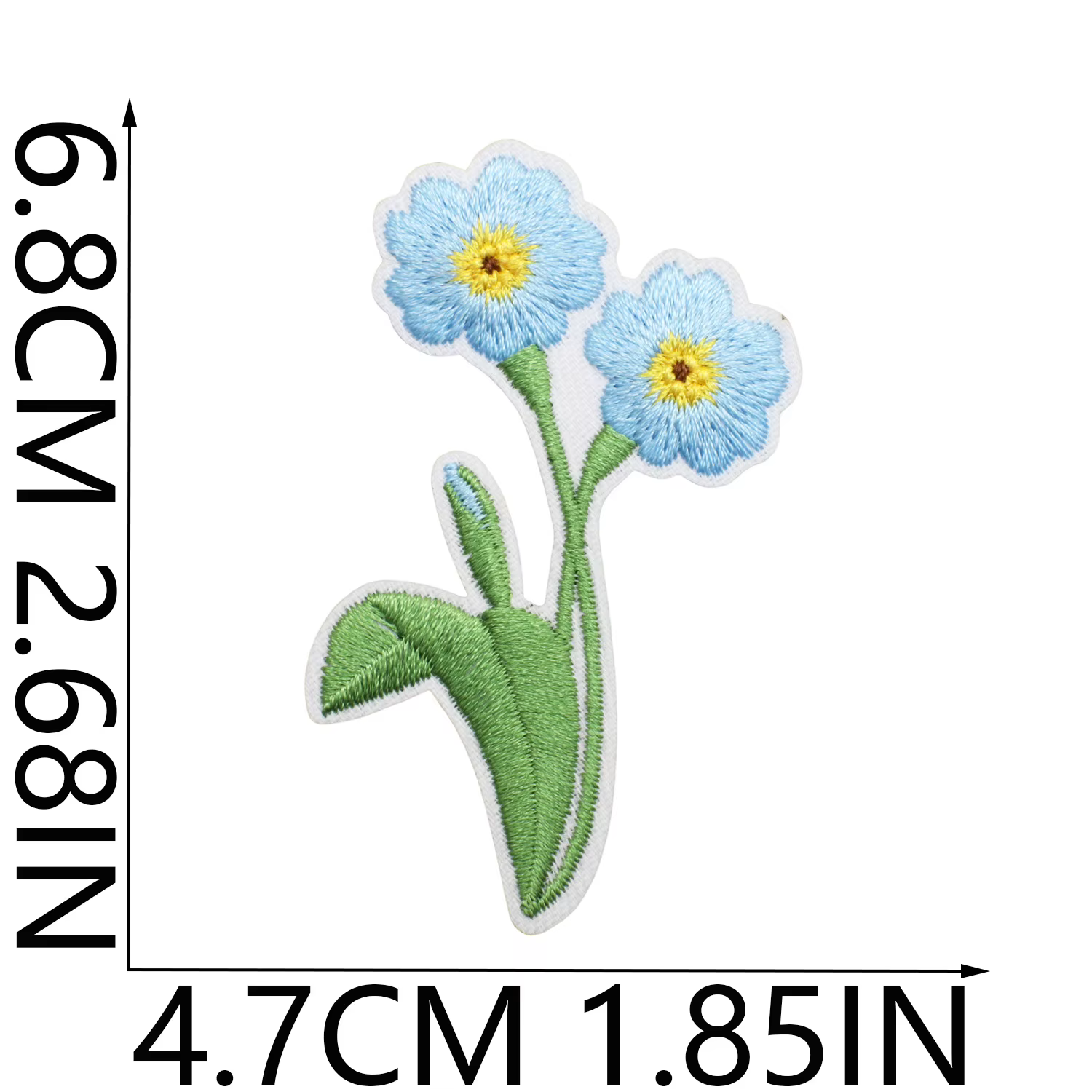 Différentes fleurs appliquées pour chemise robe bricolage dessin animé herbe abeille papillon fer sur patchs petits pièces de couture en tissu