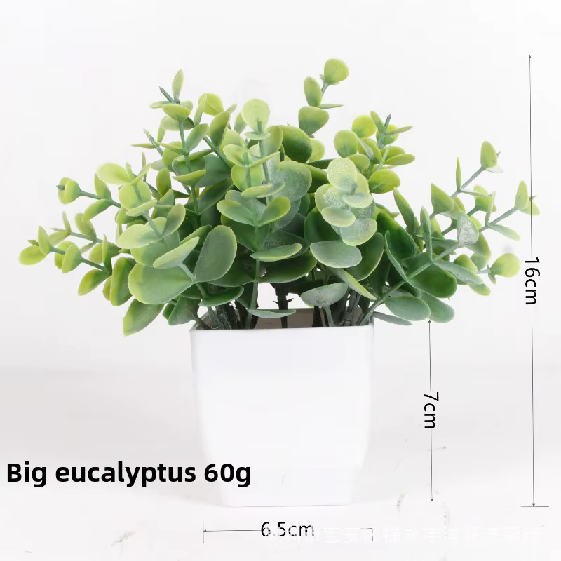 Plante artificielle en Pot Miniature d'eucalyptus