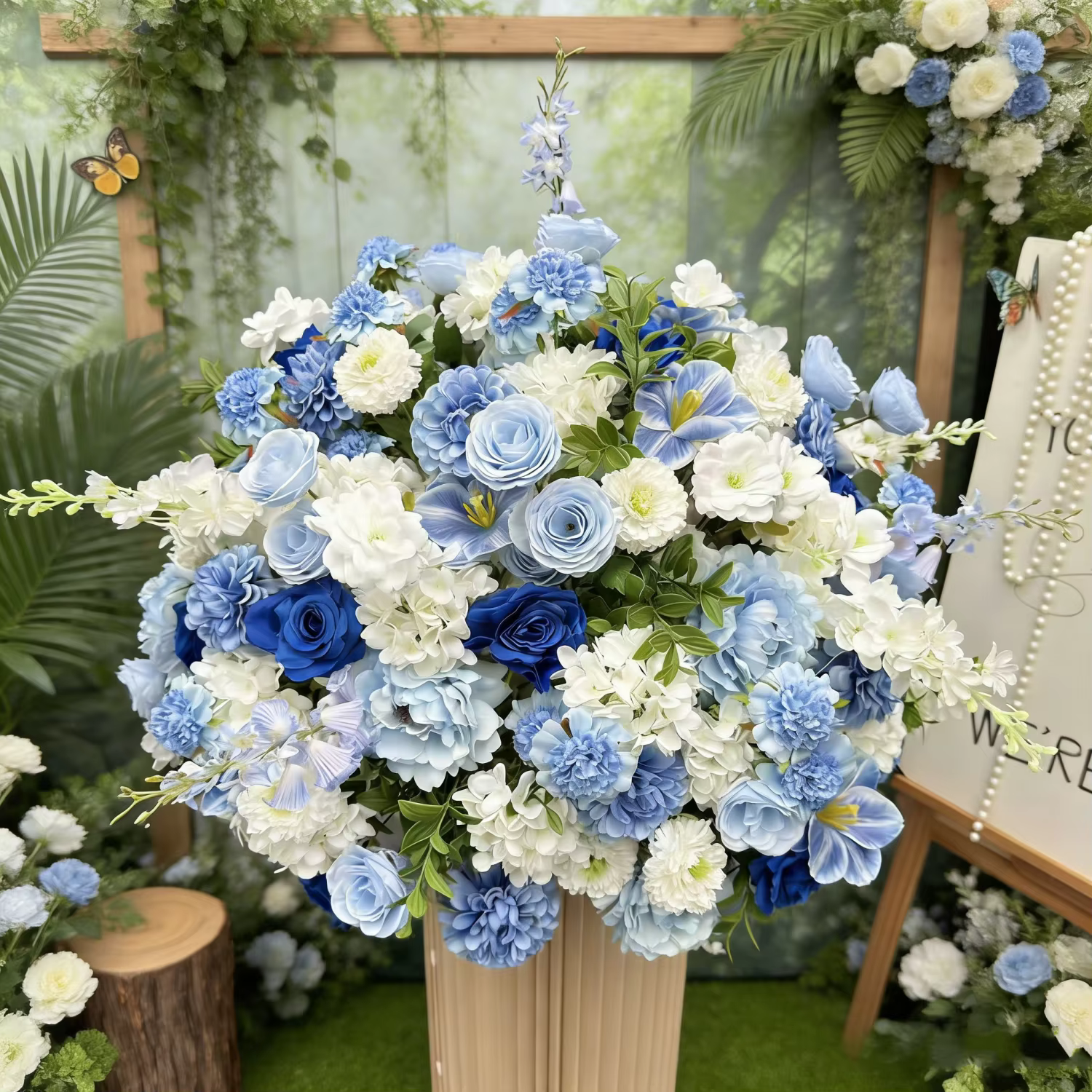 Bouquet de fleurs artificielles de luxe pour centre de table