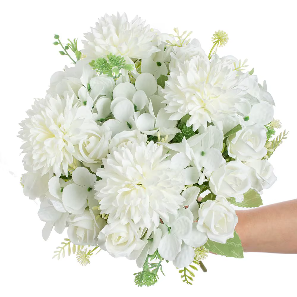 Fleur artificielle soie Rose Accueil Vase Table Bonsaï festival Fête En Plein Air Jardin Mariage Bouquet De Mariée BRICOLAGE cadeau boîte Décoration