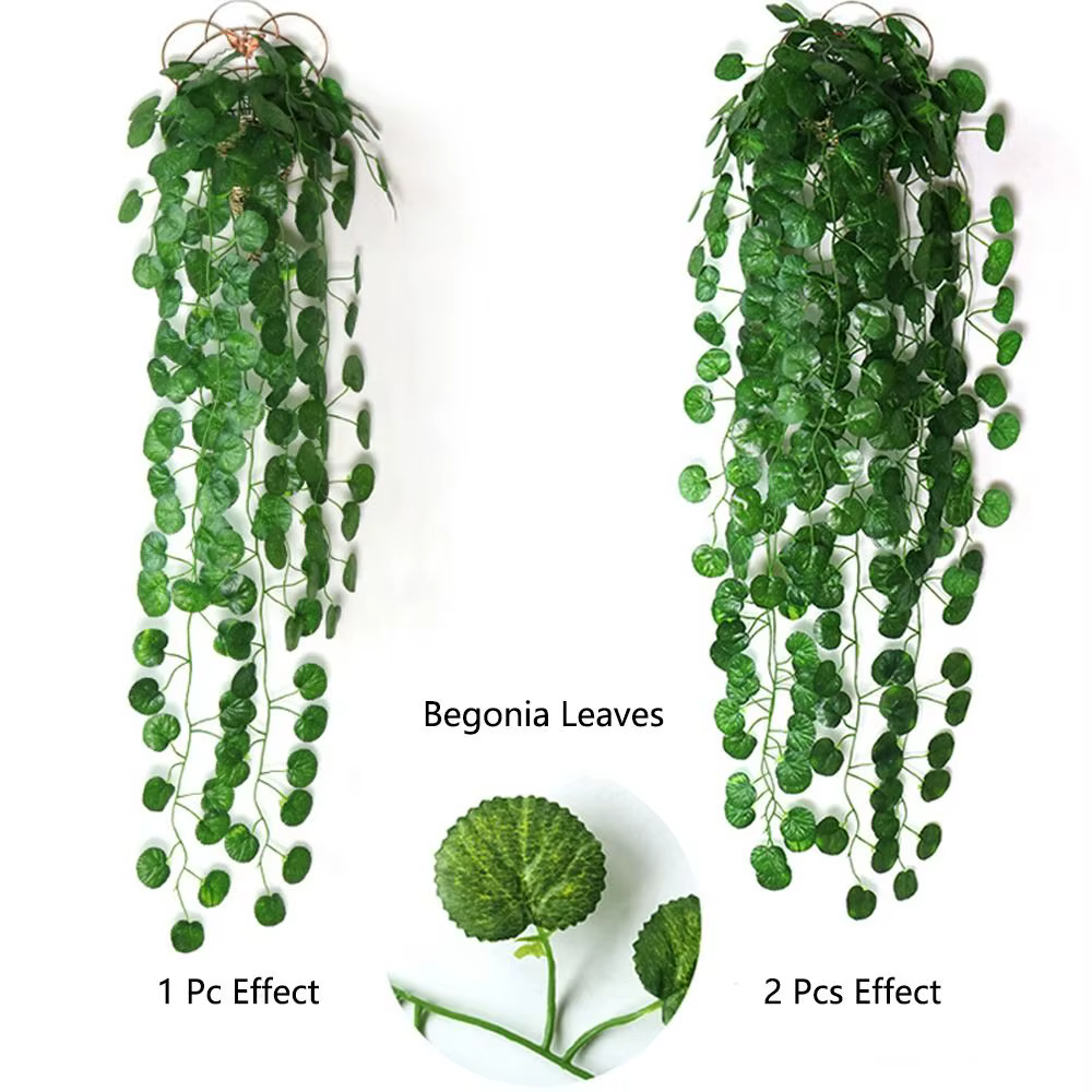 Décor à la maison vigne traînant verdure fausses feuilles plantes suspendues artificielles
