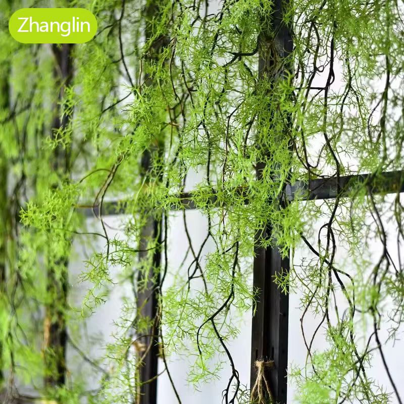 140 cm plante artificielle os noir mangue vigne 1 pièce 5 branches maison tenture murale lierre vert fausse fleur