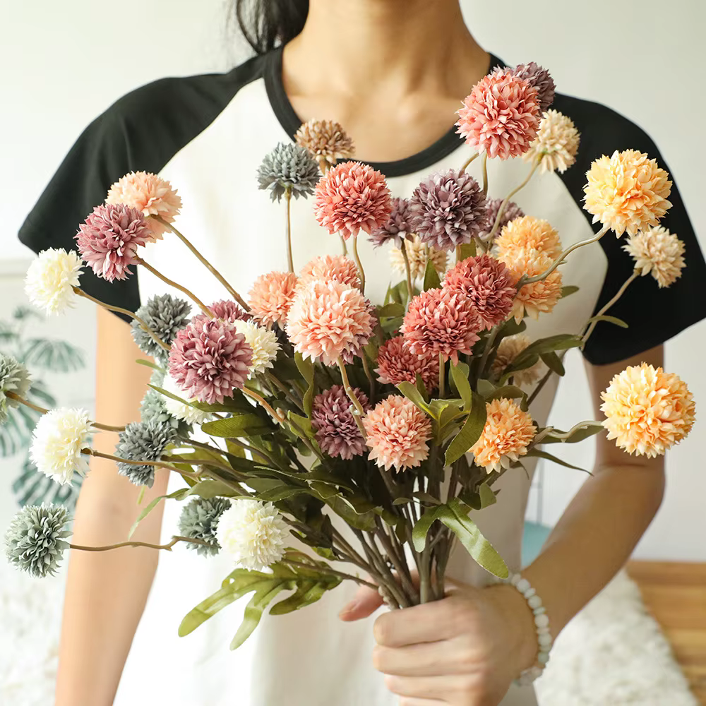 Bouquet de fleurs artificielles de pissenlit
