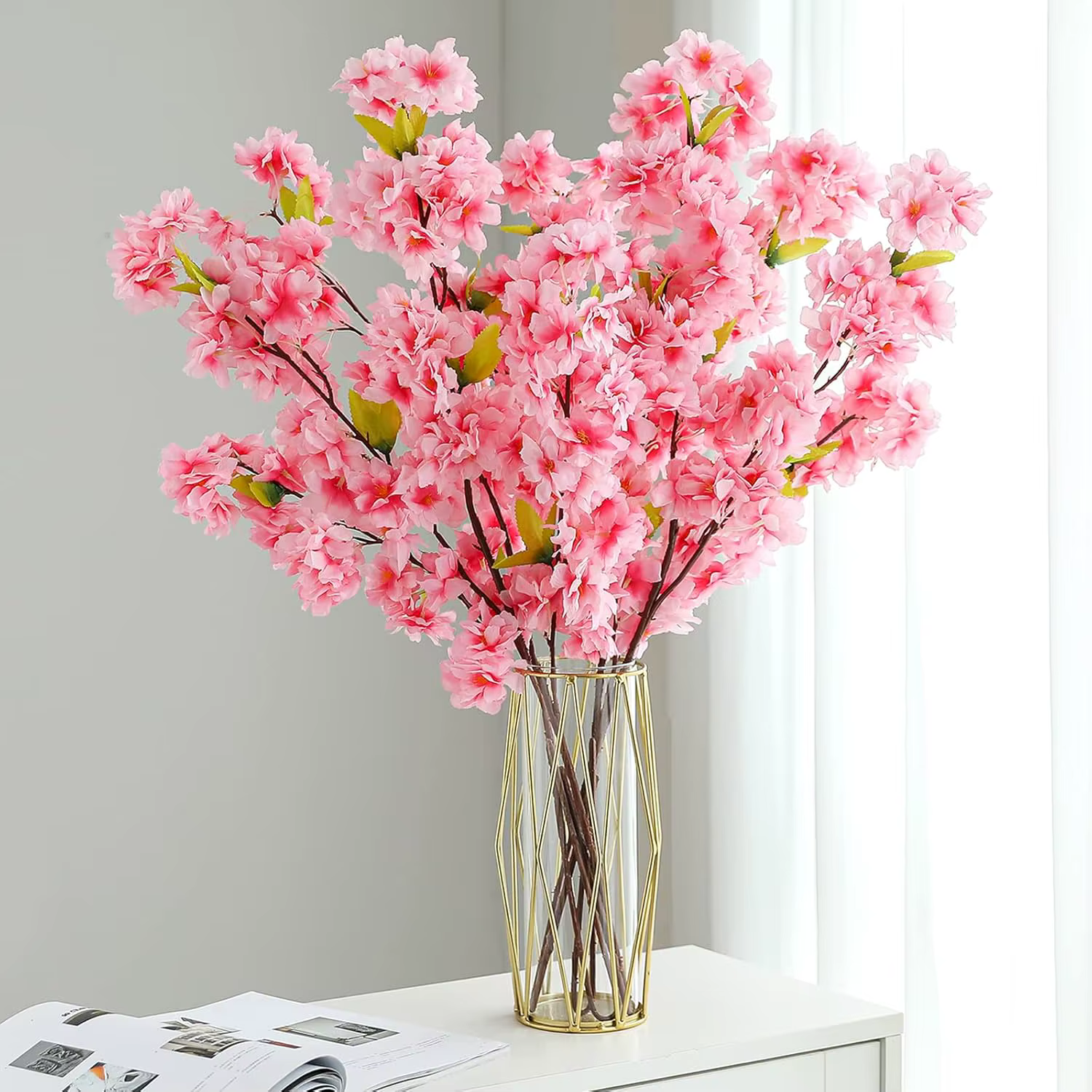 Bouquet de fleurs artificielles Sakura