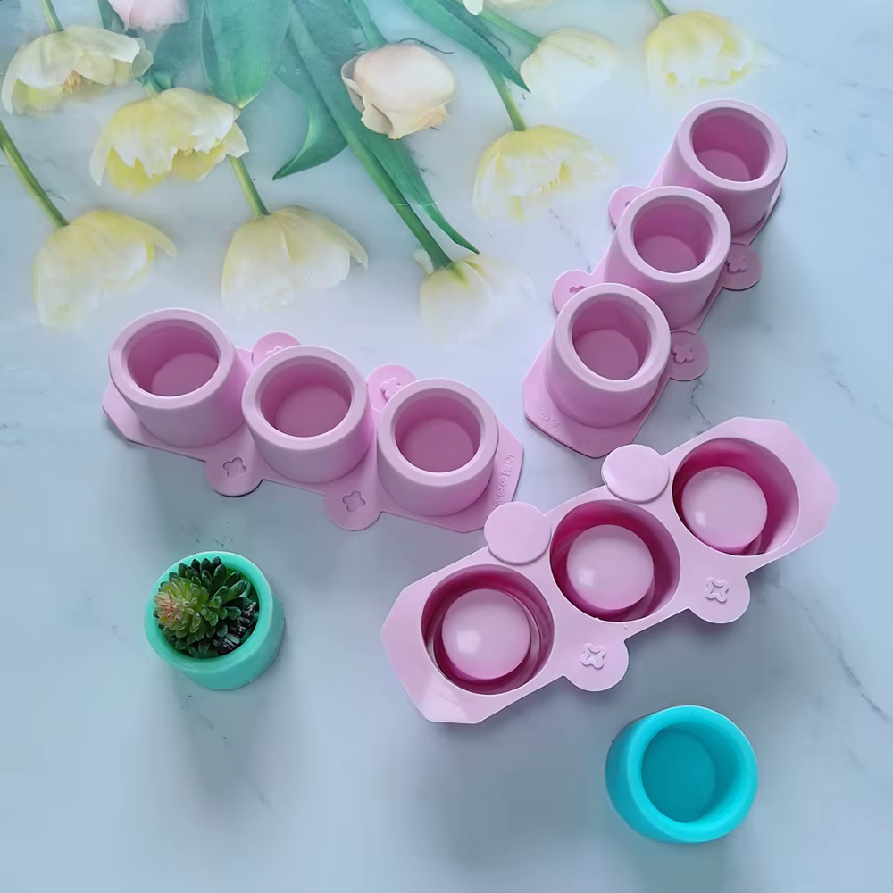Moule en silicone pour pots de plantes succulentes