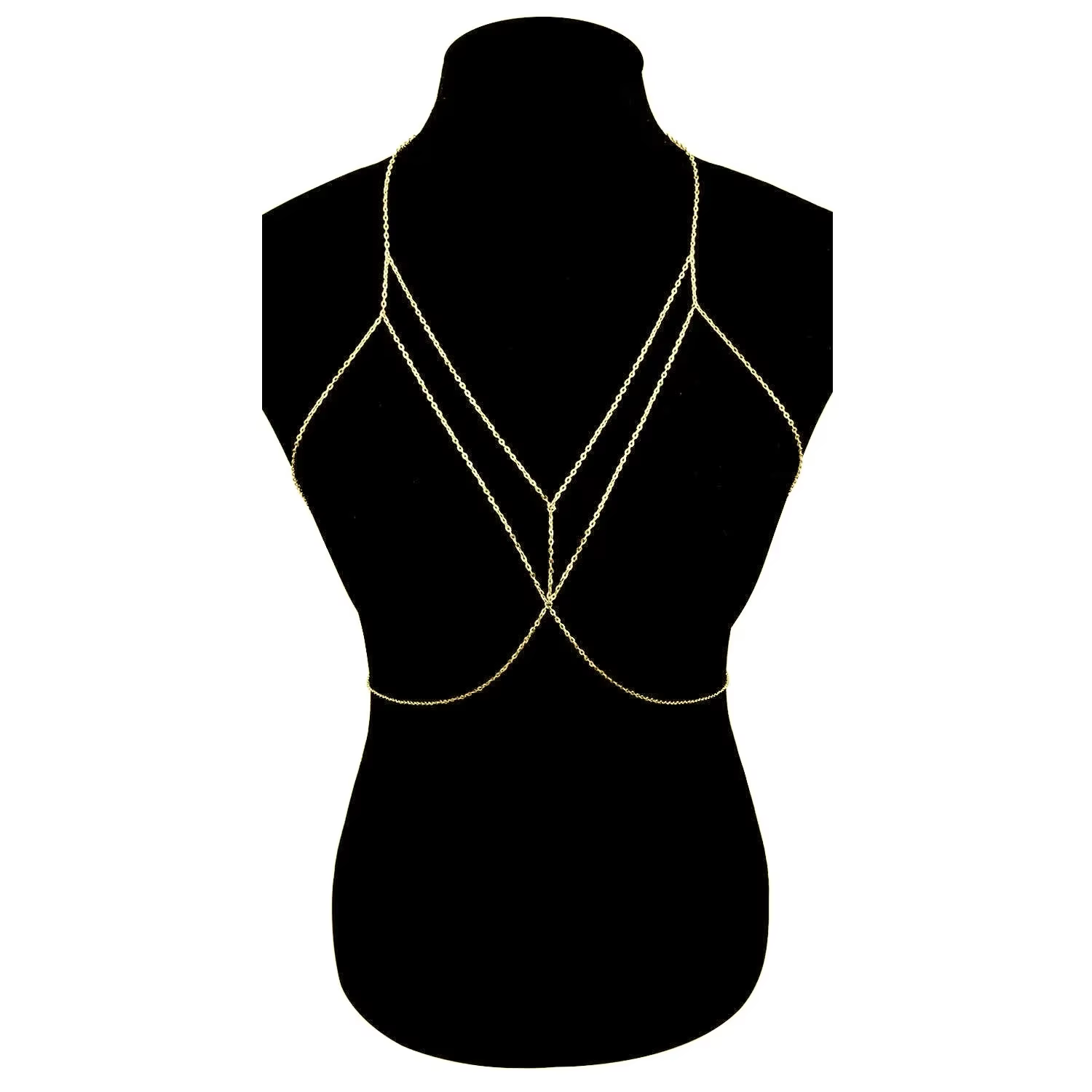 Chaîne de corps sexy et élégante pour femme, chaîne de poitrine et de clavicule, avec pampilles, accessoire de bikini, tendance et attrayant
