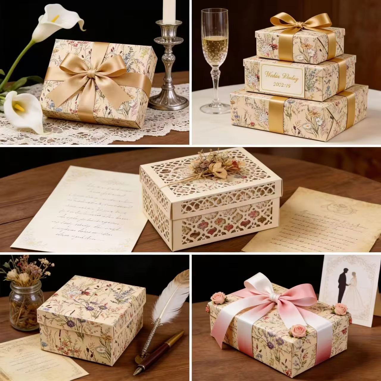Rouleau de papier cadeau floral Wildflower