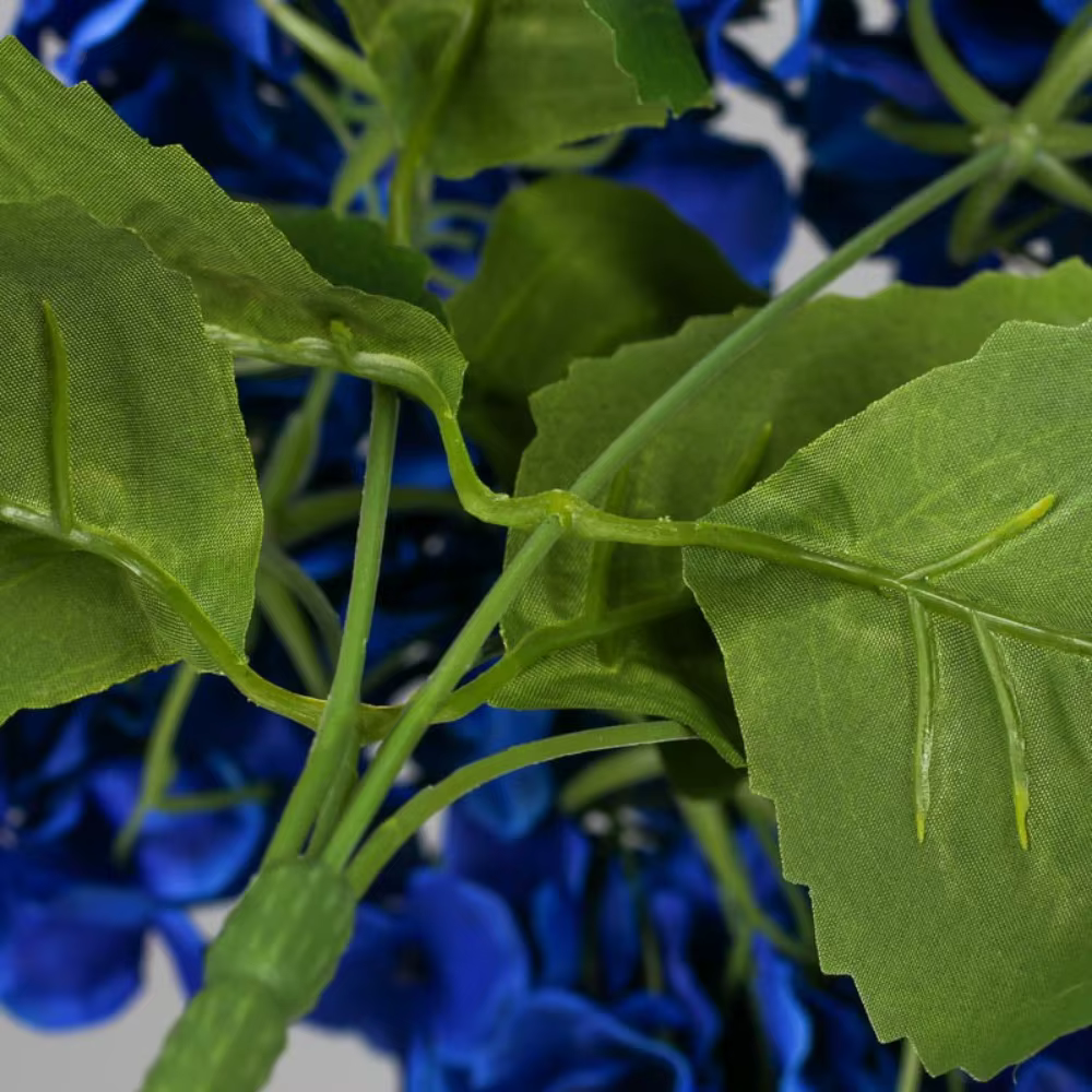 Décoratif 5 têtes artificielle hortensia fleur soie bricolage faux
