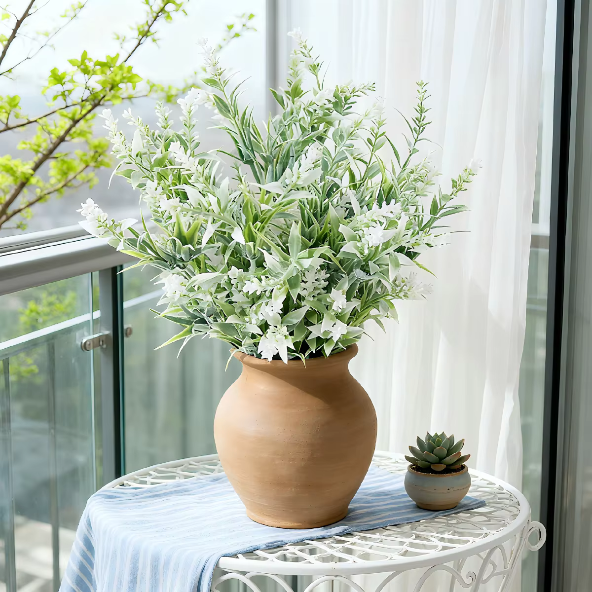 8 Têtes Fleurs Artificielles En Plastique Lavande De Mariage Décoratives Couronnes Homr Vase pour Maison Scrapbook Saint Valentin