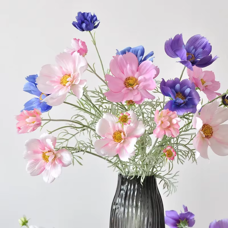 Fleur artificielle en peluche pour la décoration de la maison