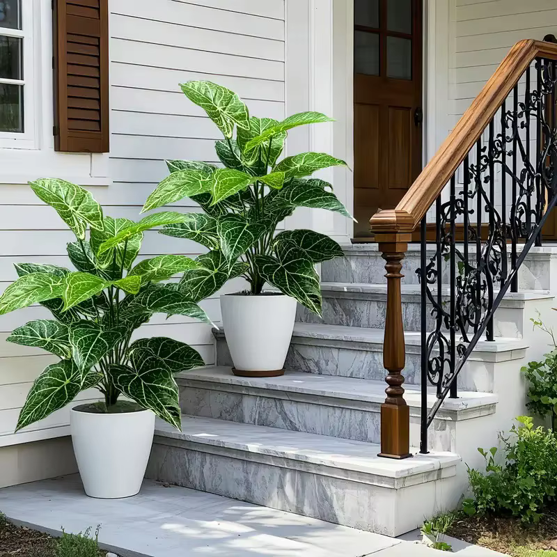Plante artificielle Alocasia Odora à 18 têtes