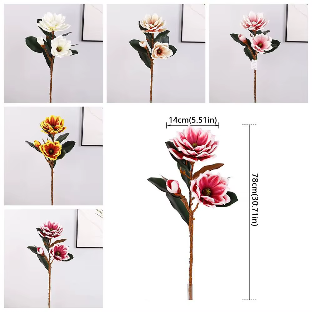 Grande fleur de magnolia artificielle