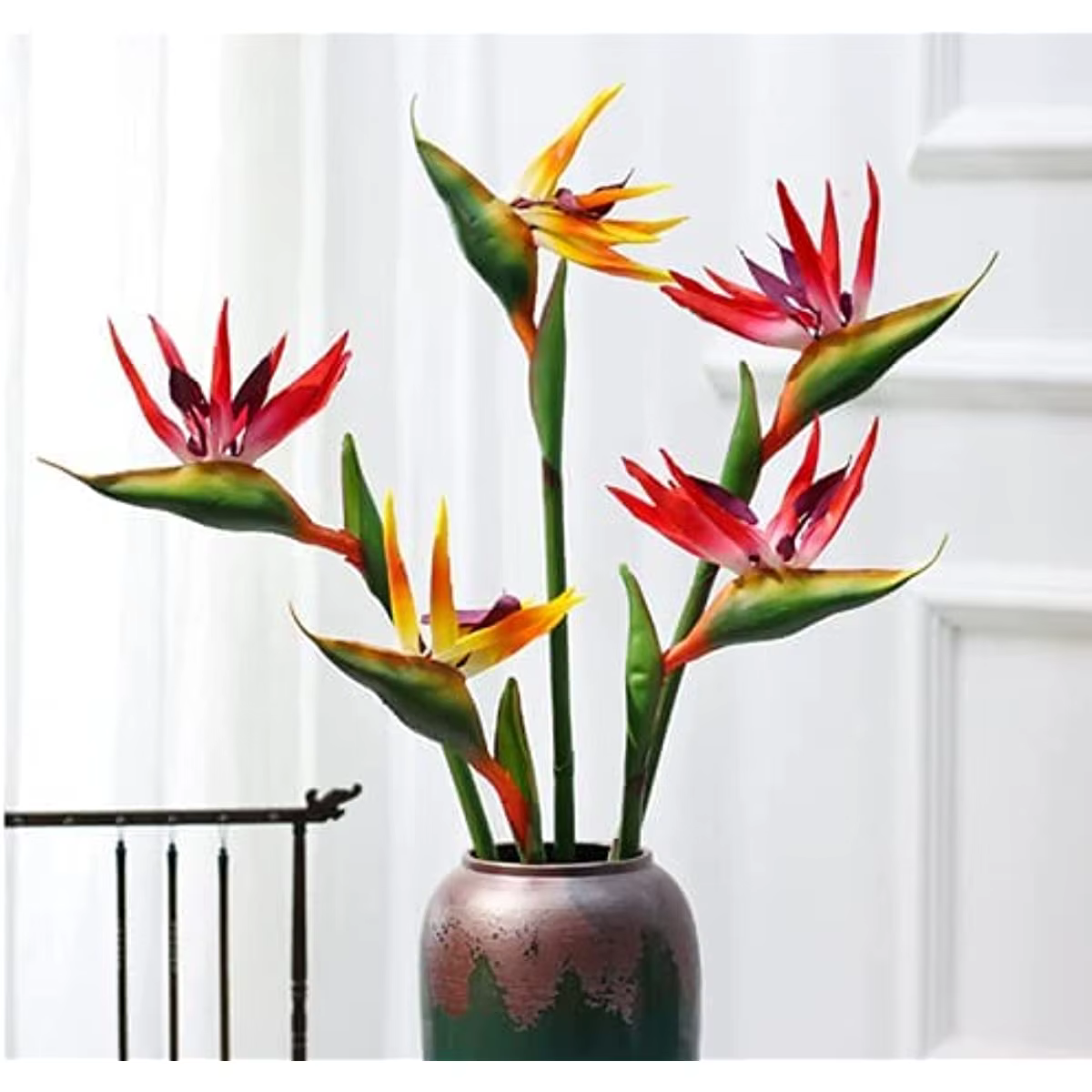 Fleurs d'oiseaux du ciel artificielles