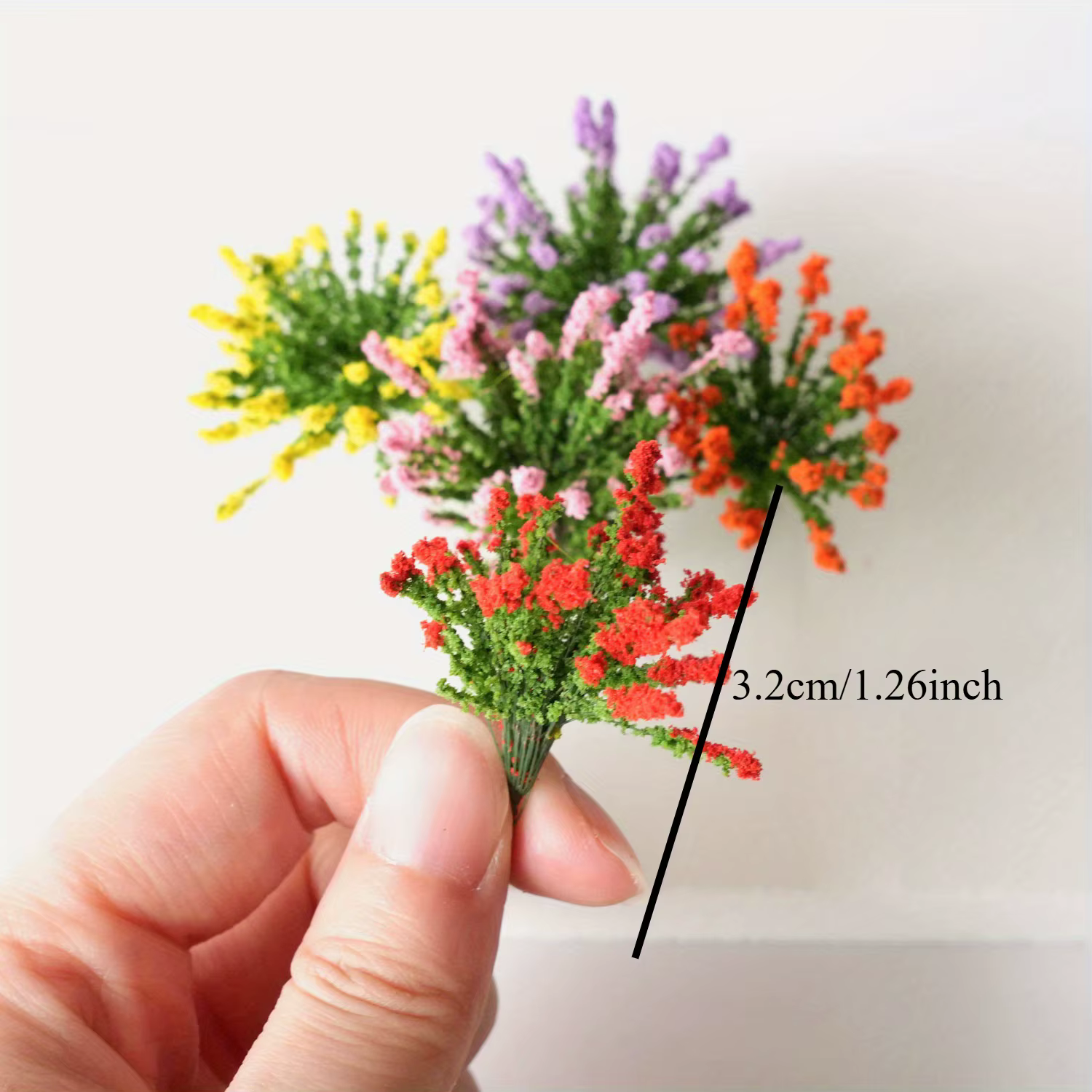 5 Pièces de Arbustes Miniatures Colorés
