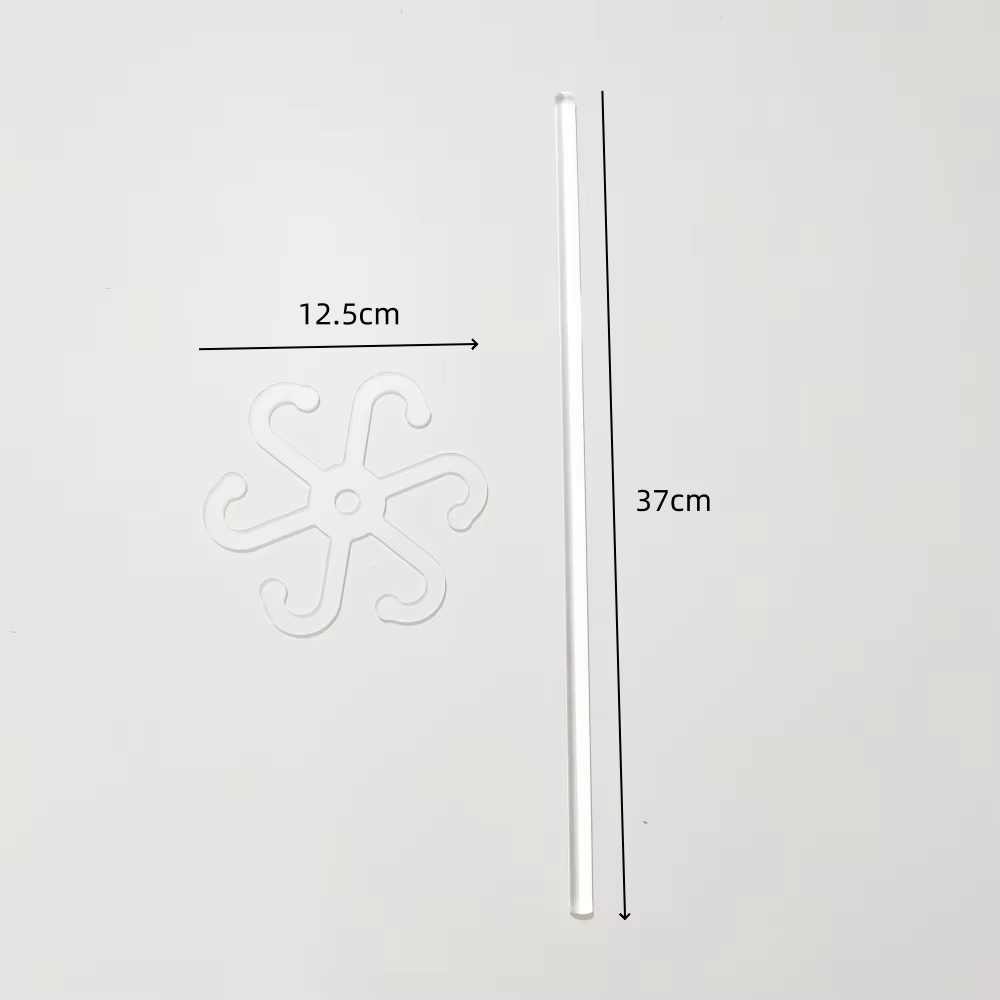 Le support de support pour plantes en acrylique fournit un support supplémentaire pour les plantes et les fleurs pour aider les cultiver