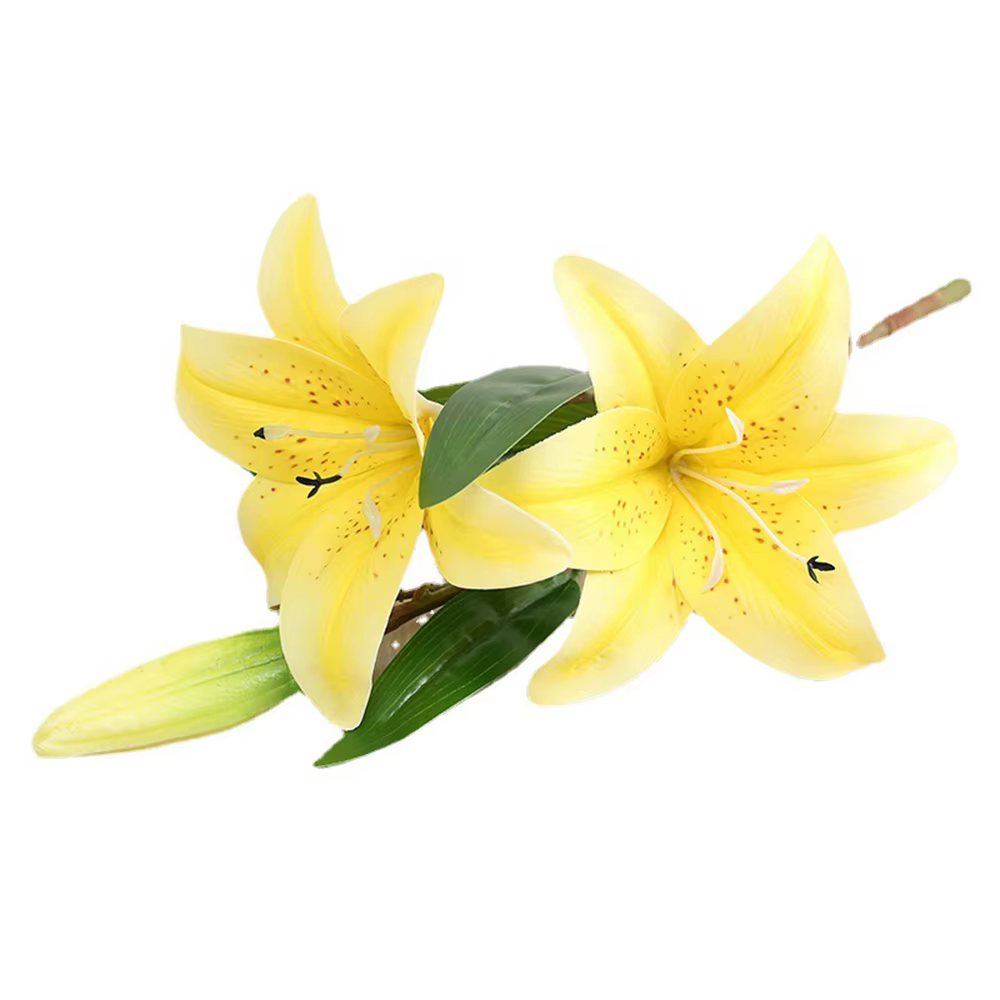 Fleurs artificielles de branche de lys