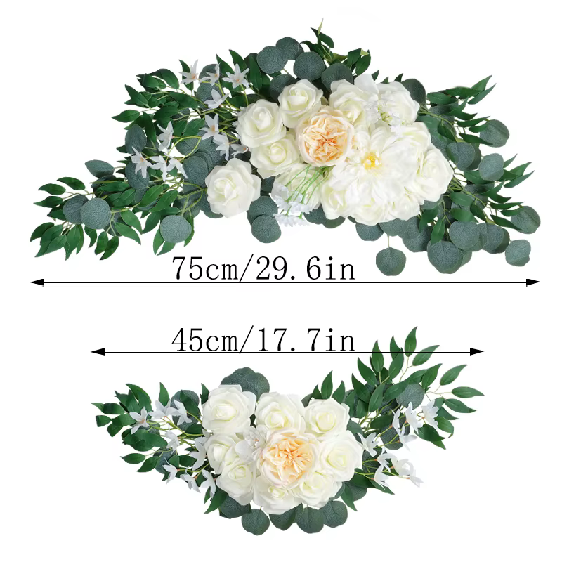 Fleur artificielle arc de mariage porte Frieze décoration bohème grande