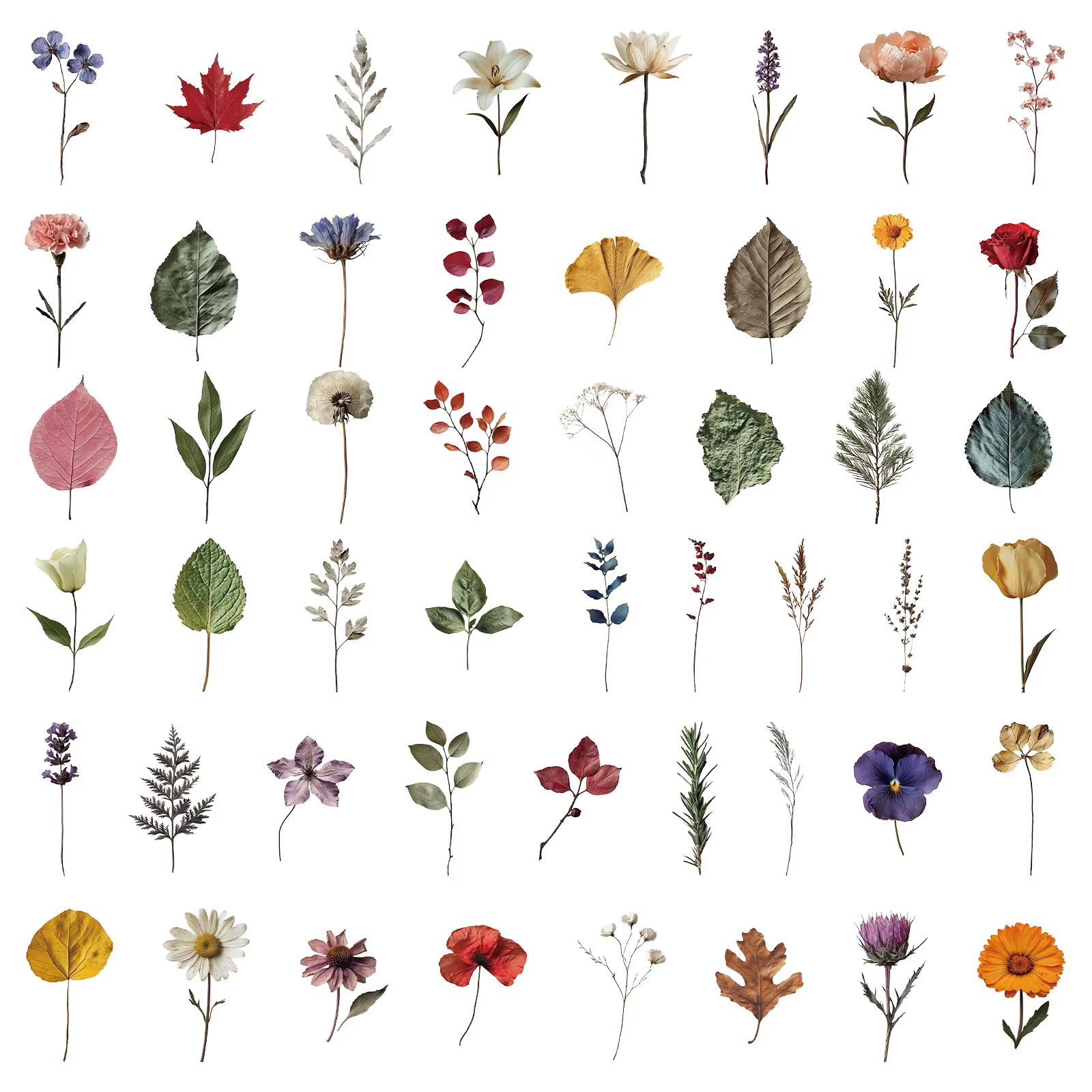 Autocollants de plantes mignons