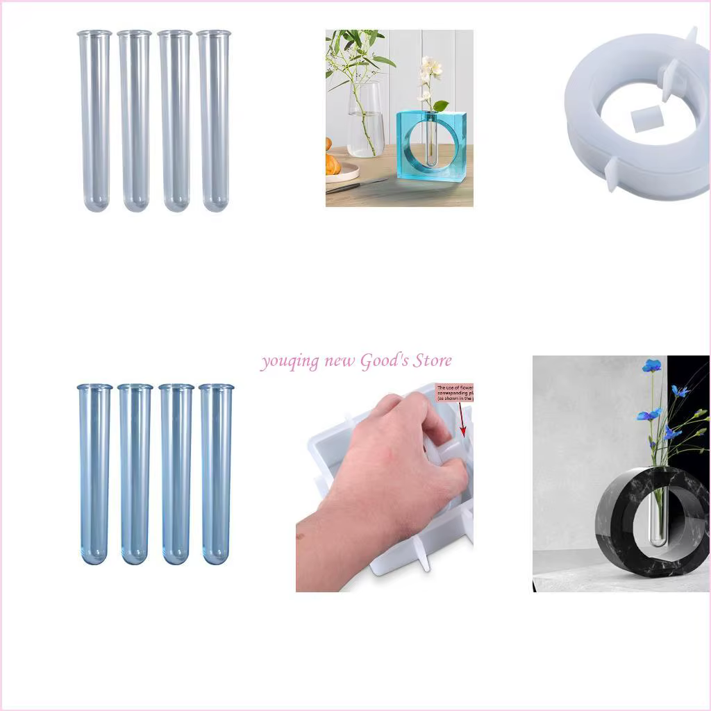 57qa mur suspendu en acrylique tube tube tube silicone