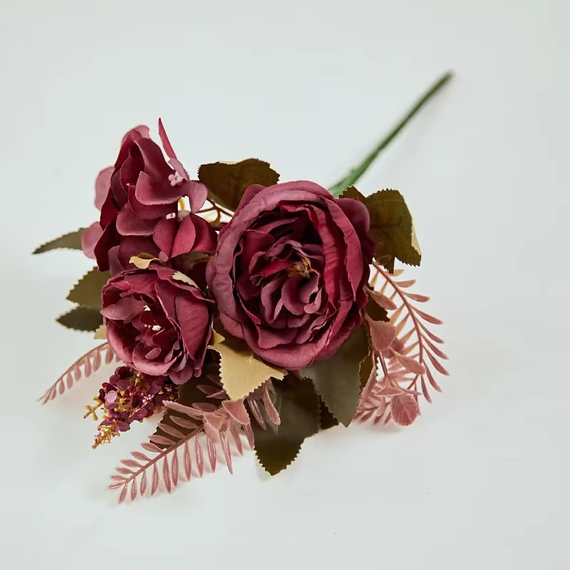 Bouquet de pivoines artificielles pour la mariée
