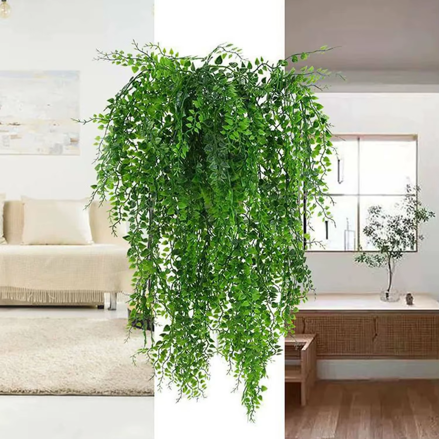 Plante artificielle persane feuilles de fougère vignes tenture murale balcon chambre maison jardin décoration