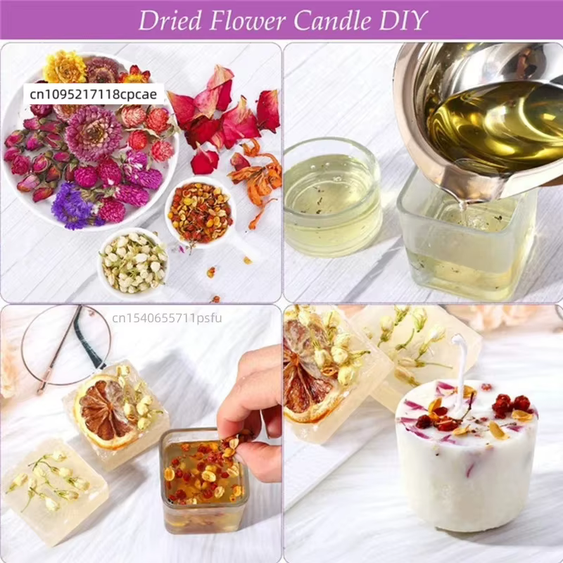 Bouquet de chrysanthèmes séchés naturels de qualité supérieure pour la fabrication de savons