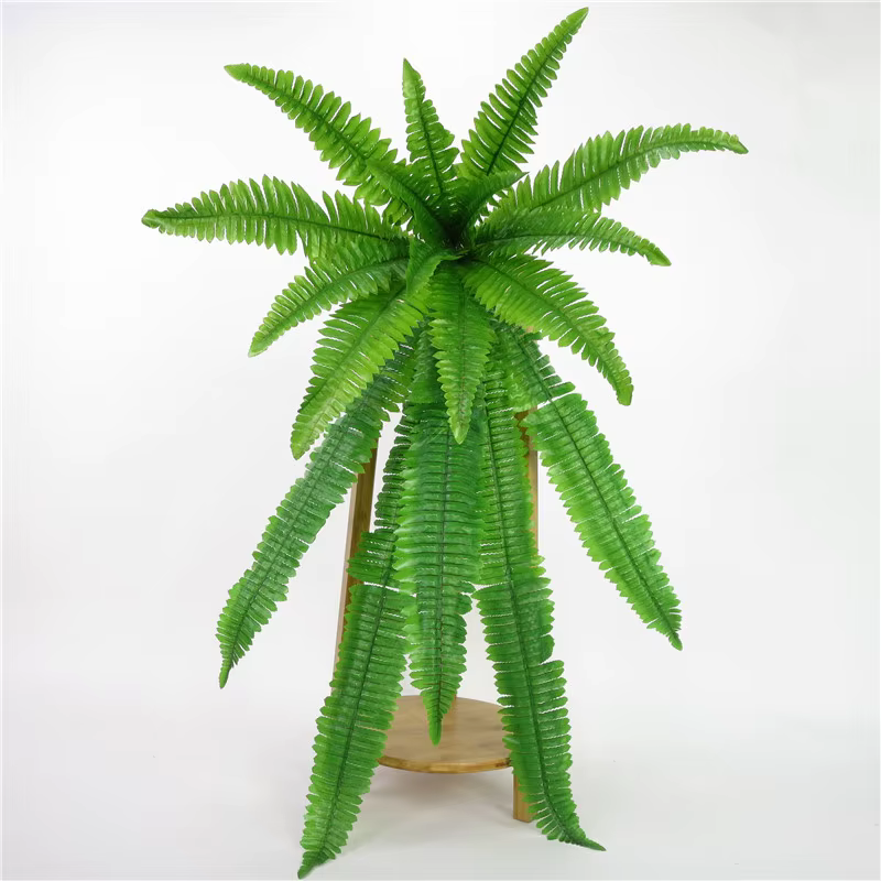 Plantes vertes artificielles en pot : herbe persane