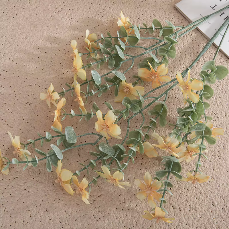 Fleurs de soie pour bouquet de mariée de mariage