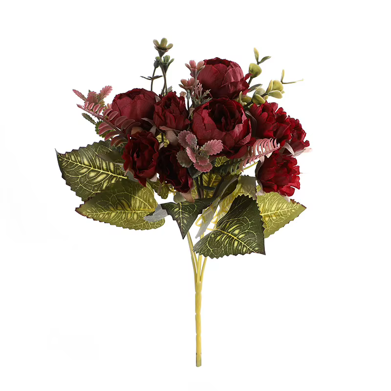 Pivoines artificielles fleurs de pivoine en soie