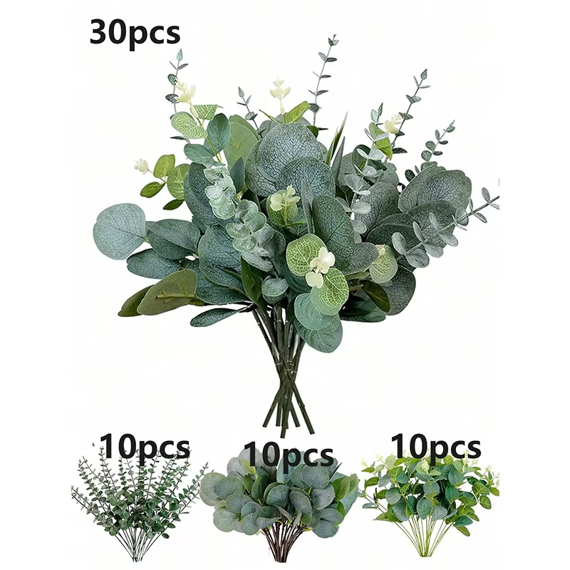 Bouquet de plantes artificielles d'eucalyptus