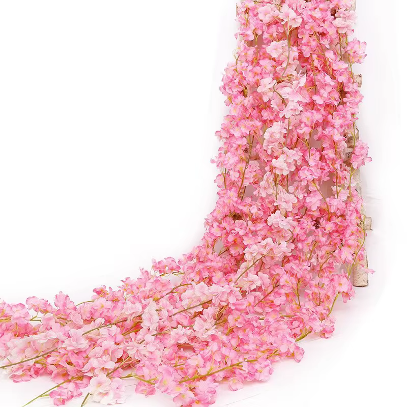 Vigne de fleurs de Sakura artificielles