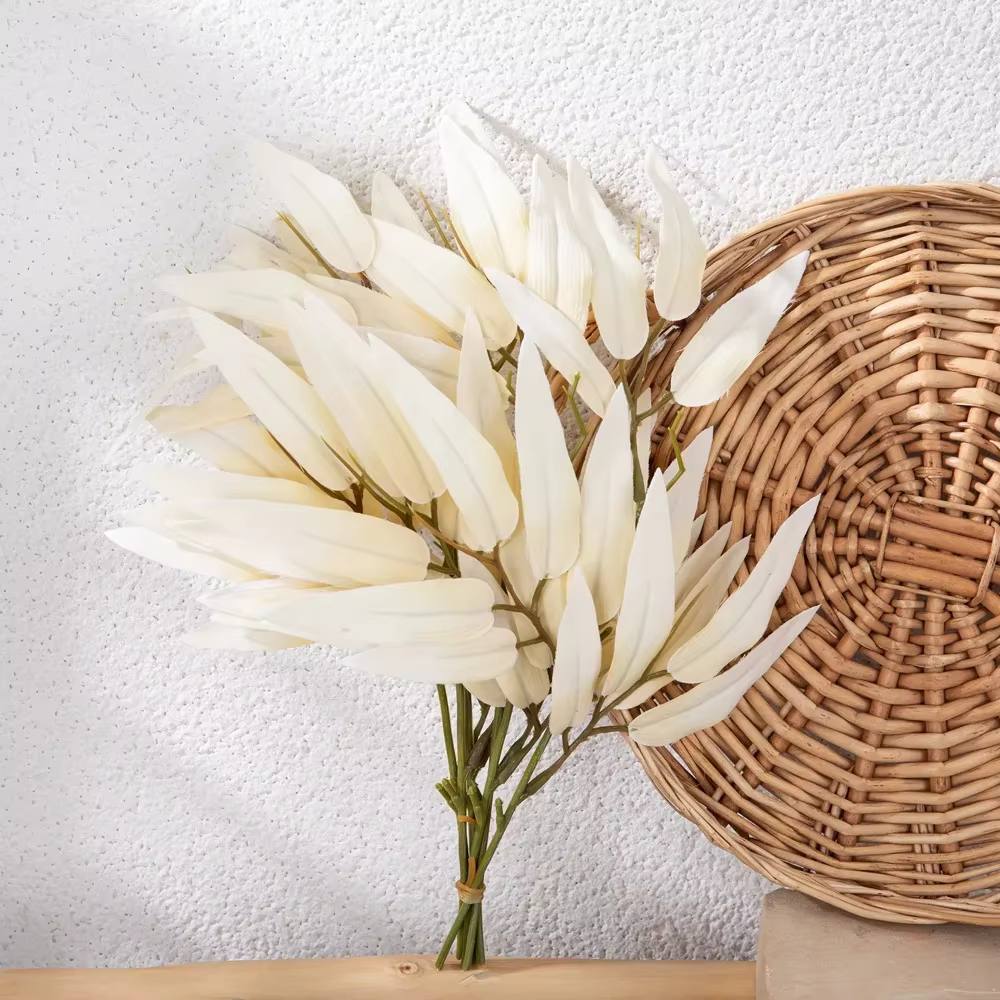 INS Wind-Bouquet de Branches de Fleurs de Cuir oral elu en Bambou